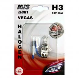 AVS Галогення лампа Vegas в блистере Н3.12V.55W. 1шт (A78481S)